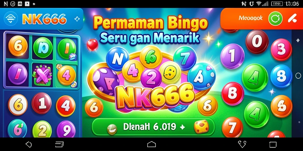 Tampilan gameplay menarik dari NK666 dengan suasana Bingo yang seru.