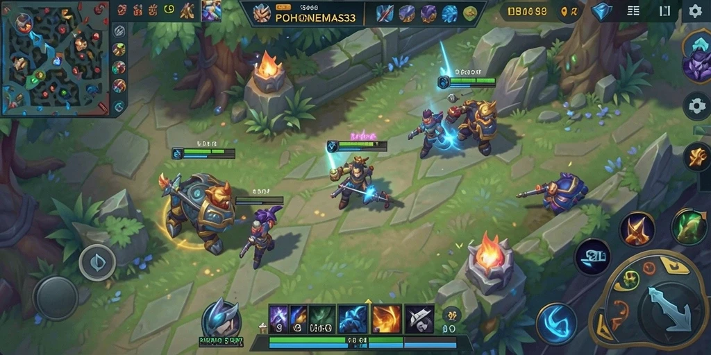 Tampilan gameplay seru dalam POHONEMAS33.
