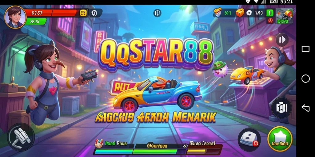 Screenshot gameplay QQSTAR88 yang menunjukkan aksi seru dalam permainan Arcade.