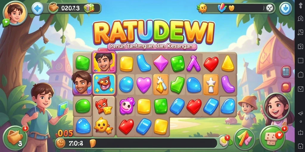 Gameplay seru dan tantangan menakjubkan dalam RATUDEWI.