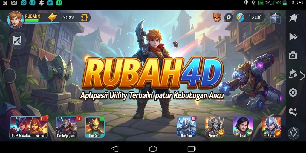 Tampilan utama RUBAH4D yang sederhana dan fungsional.